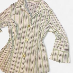Cato Y2K Striped Button-Up